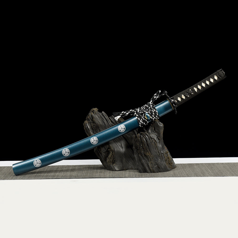 Hand-forged T10 Steel Clay Tempered Blade-Japanese Wakizashi Sword