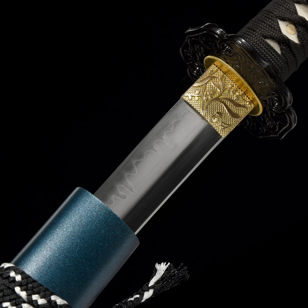 Hand-forged T10 Steel Clay Tempered Blade-Japanese Wakizashi Sword