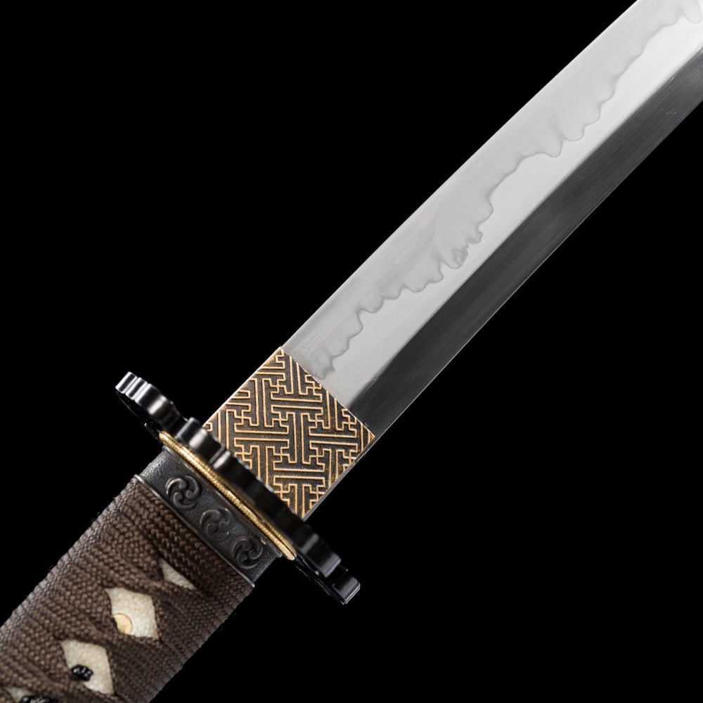 Traditional Clay Tempered T10 Steel Japanese Wakizashi Sword