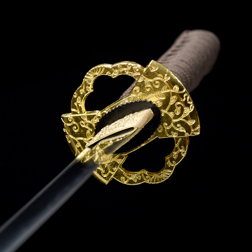 Golden T10 Sword-Martial Arts Japanese Wakizashi