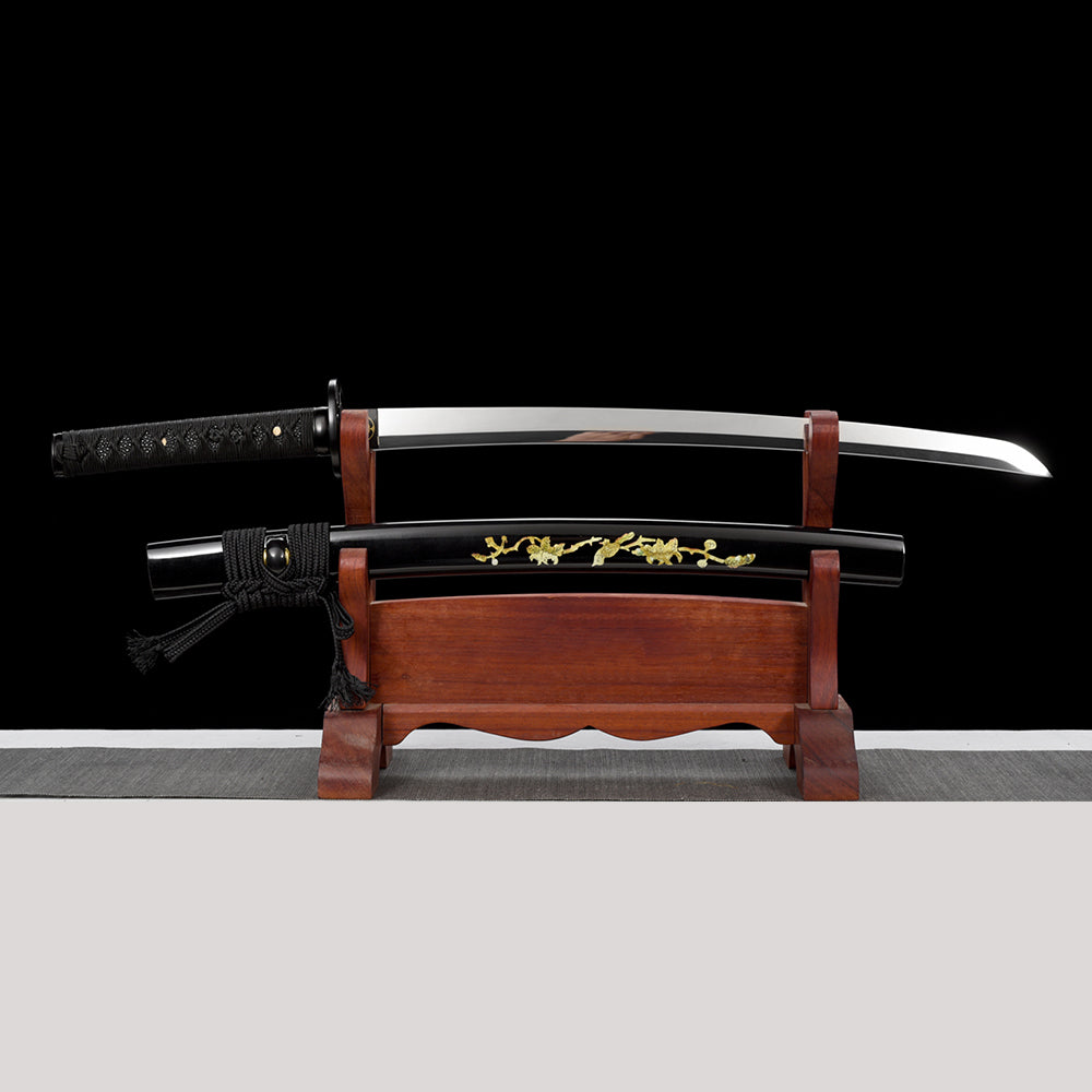 High Manganese Steel Wakizashi-Japanese Short Sword with Full Tang Blade