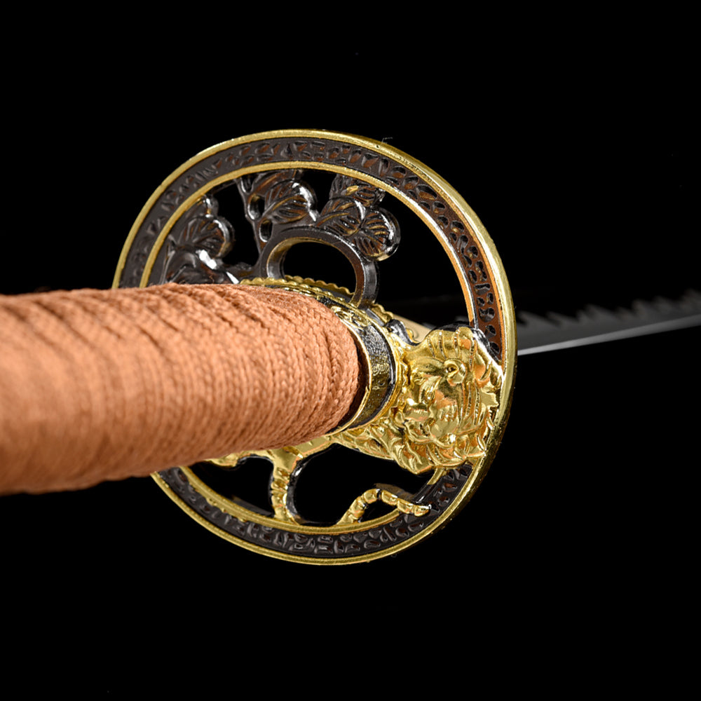 Martial Arts Japanese Wakizashi Sword with Black Blade