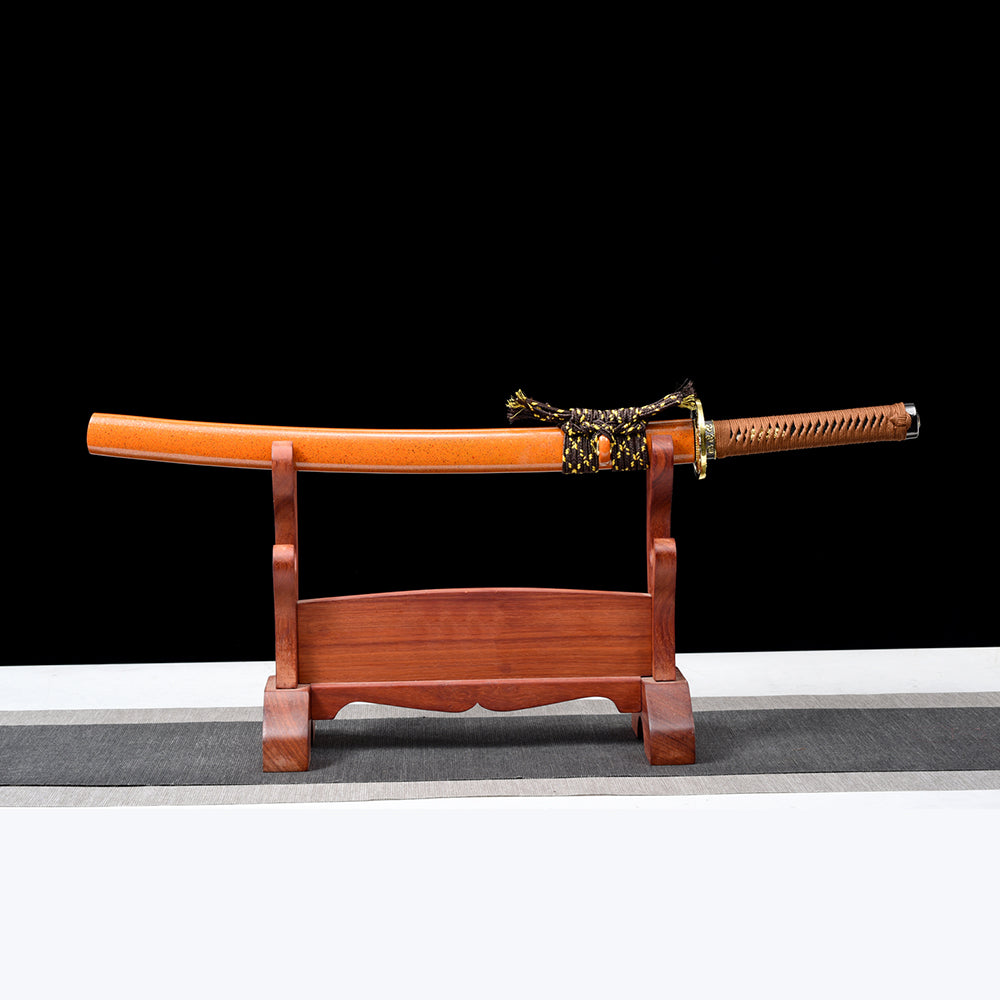 Martial Arts Japanese Wakizashi Sword with Black Blade