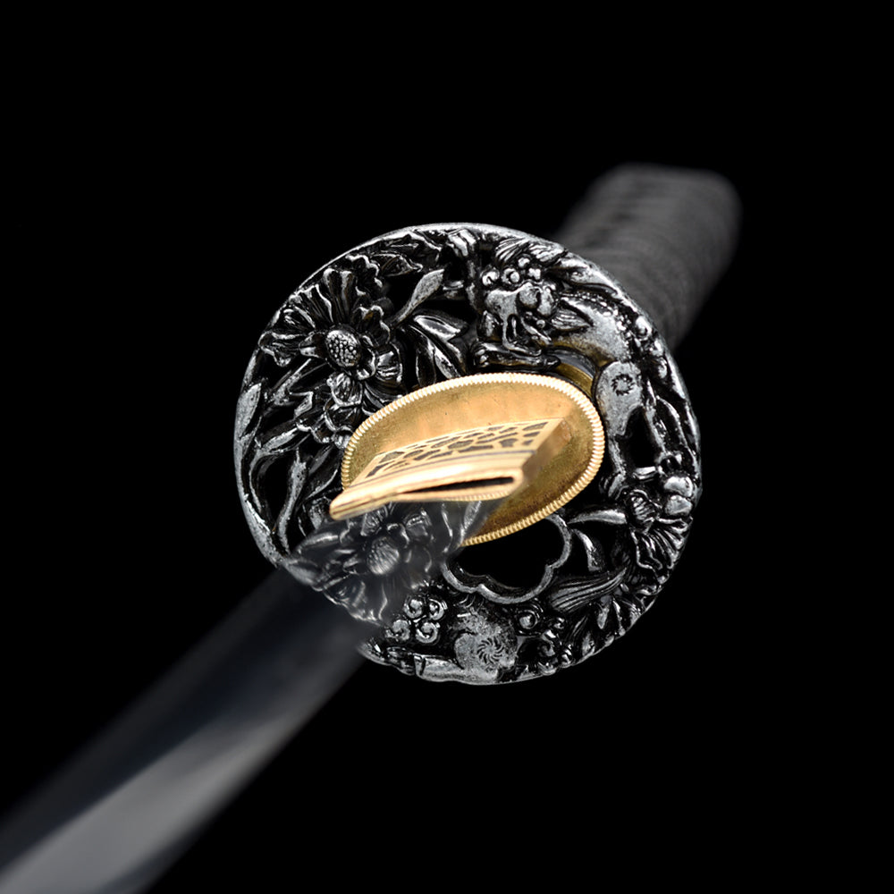 Hand Forged Damascus Steel Wakizashi-Full Tang Blade with Hamon