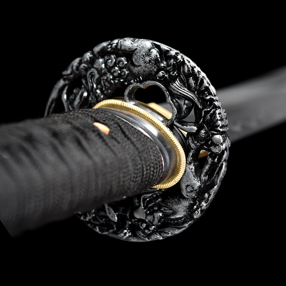 Hand Forged Damascus Steel Wakizashi-Full Tang Blade with Hamon