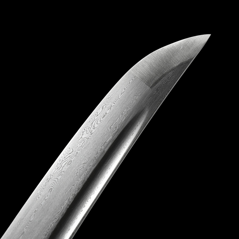 Hand Forged Damascus Steel Tanto-Japanese Short Sword Battle Ready