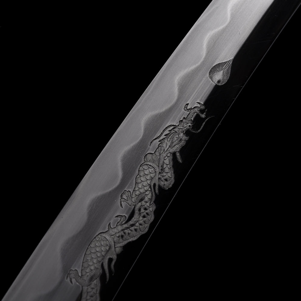 Dragon Sword-Little Katana Japanese Tanto with Handmade Blade