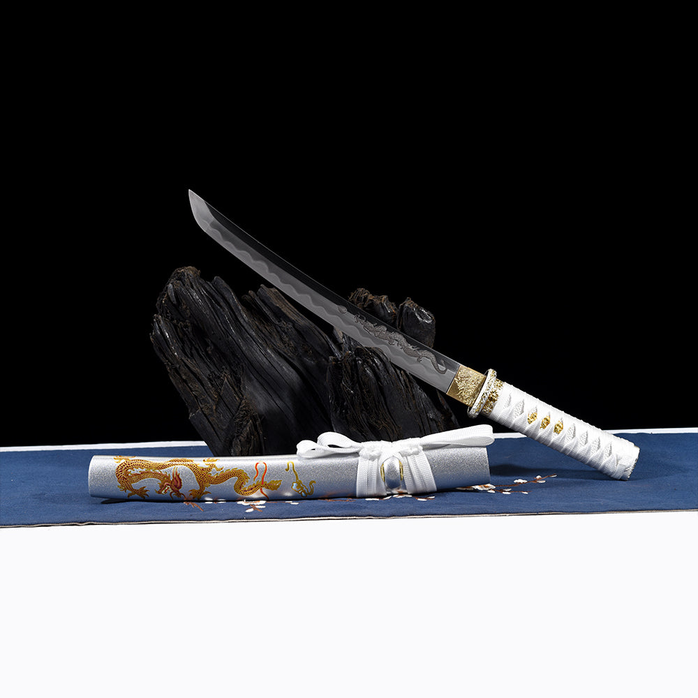 Dragon Sword-Little Katana Japanese Tanto with Handmade Blade