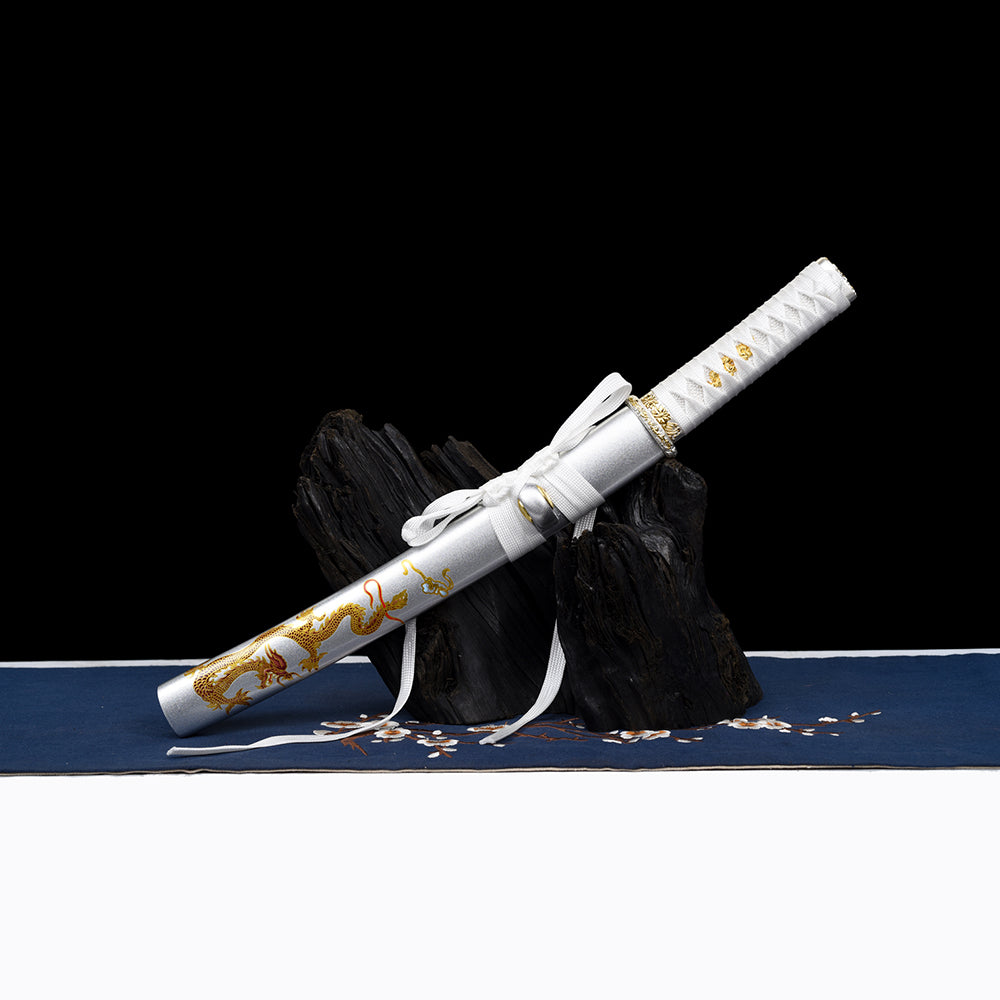Dragon Sword-Little Katana Japanese Tanto with Handmade Blade
