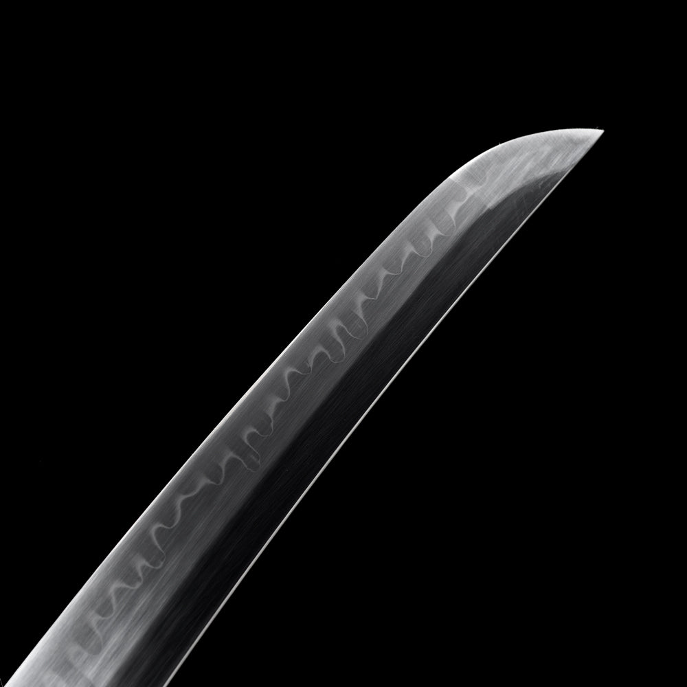 Handmade T10 Steel Japanese Sword-Tanto with Golden Tsuba