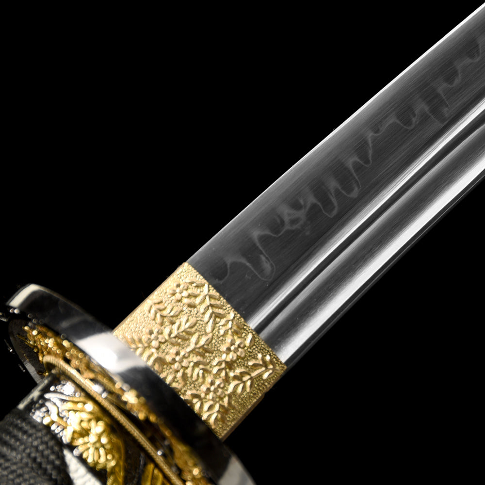 Handmade T10 Short Sword-Japanese Tanto with Red Saya