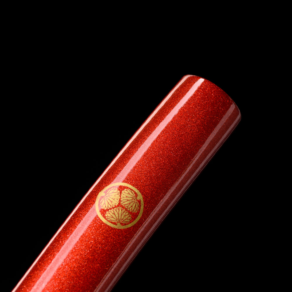 Handmade T10 Short Sword-Japanese Tanto with Red Saya