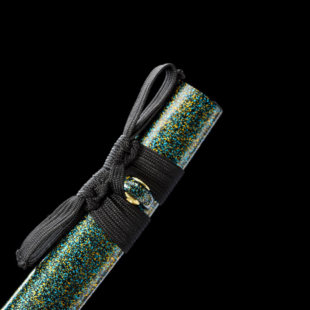 Ninja Weapons Japanese Short Sword-Carbon Steel Tanto with Green Saya