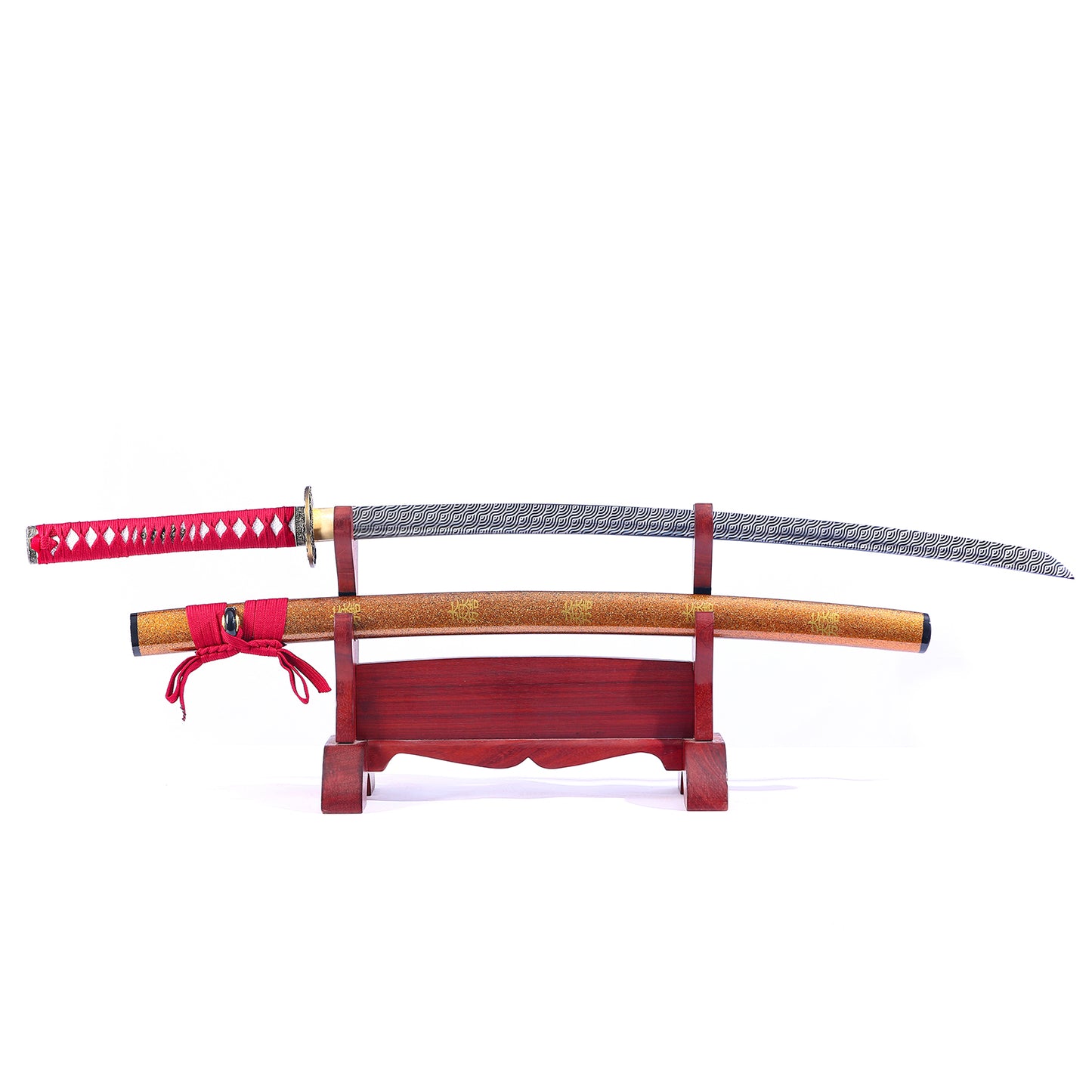 Red Katana- Traditional Japanese Samurai Ninja Sword for Practice
