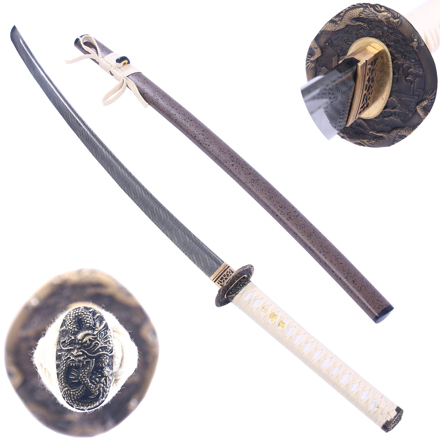 Traditional Katana- Real Japanese Samurai Sword for Cutting and Practice