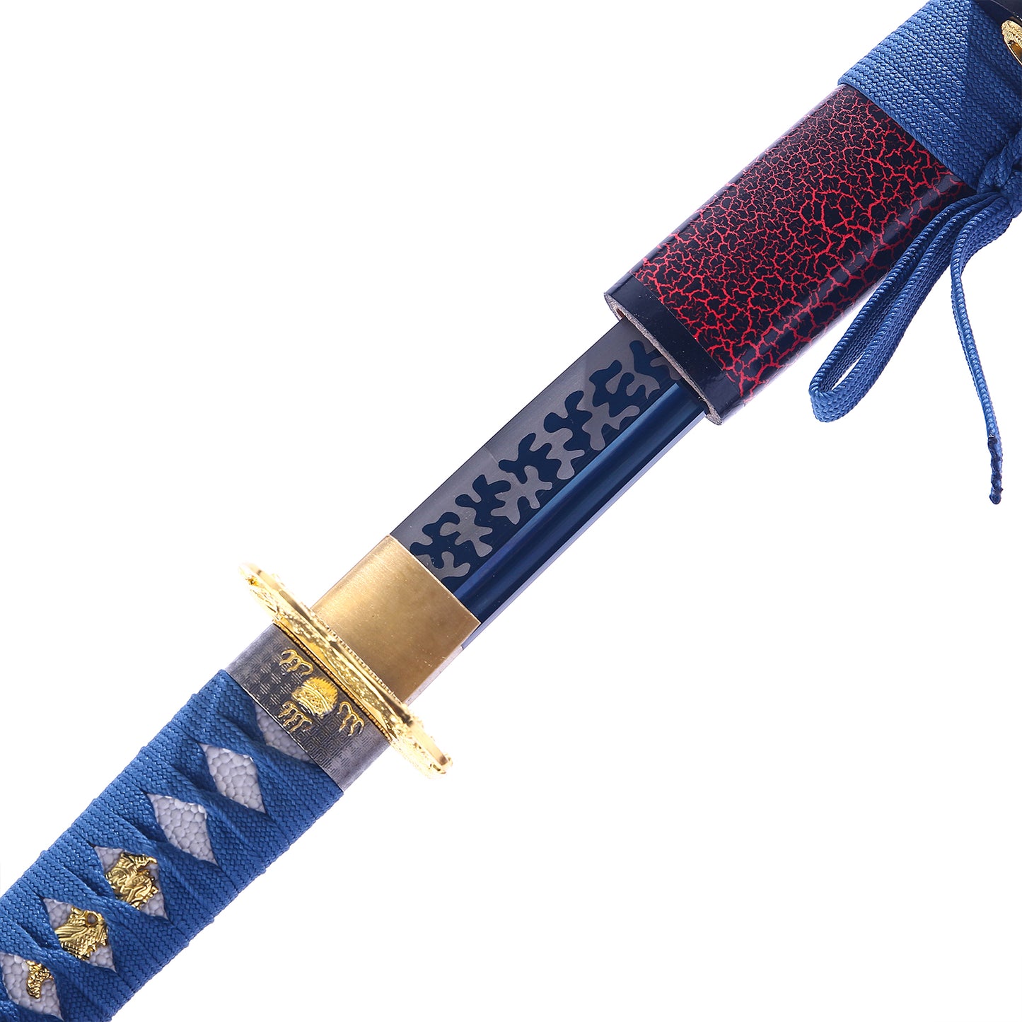 Golden Samurai Sword-Full Tang Blade Real Japanese Katana