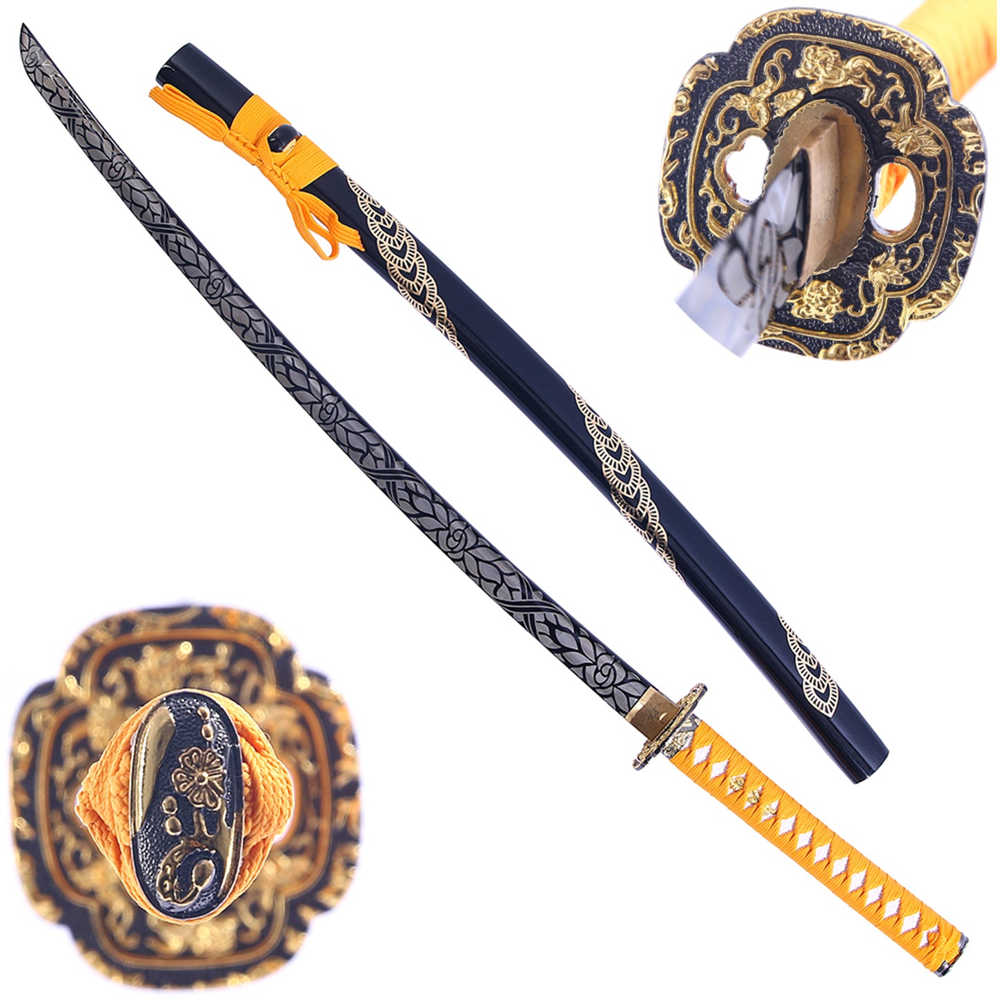 Full Sized Japanese Katana-Popular Golden Sword