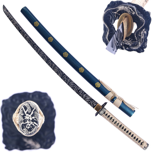 Traditional Dragon Sword-Full Tang Blade Real Katana