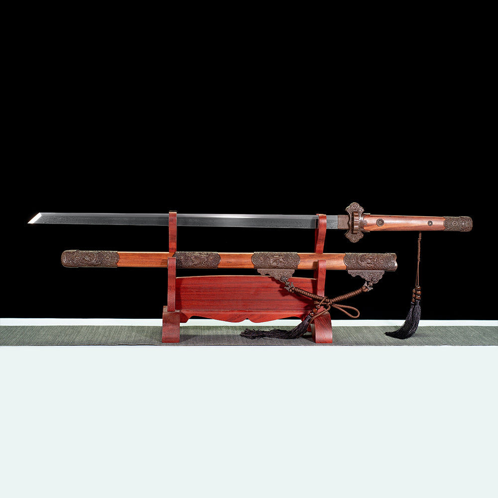 High Quality Handmade Chinese Sword Tang Dao with Damascus Steel Blade