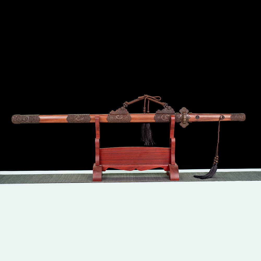 High Quality Handmade Chinese Sword Tang Dao with Damascus Steel Blade