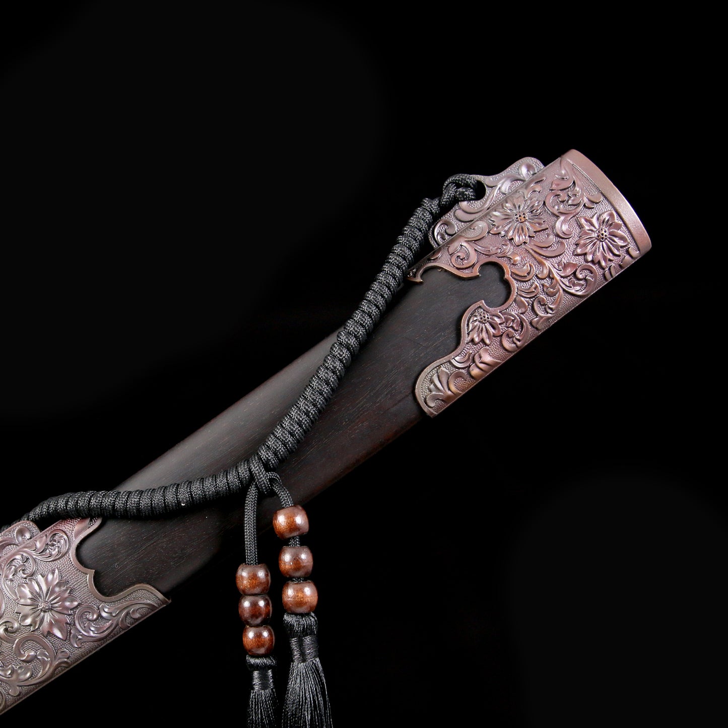 Traditional Qing Dynasty Sword - Chinese Qing Dao Sword with Red Damascus Steel Blade