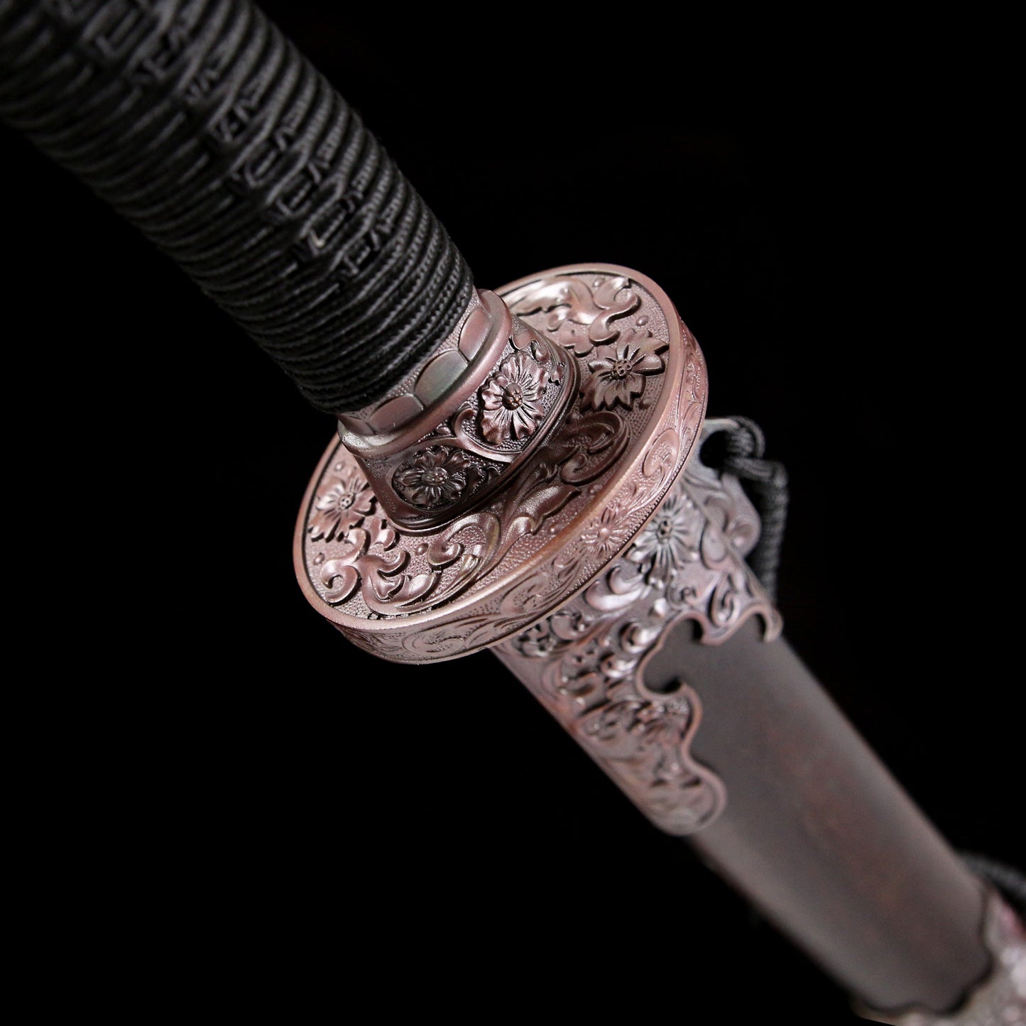 Traditional Qing Dynasty Sword - Chinese Qing Dao Sword with Red Damascus Steel Blade