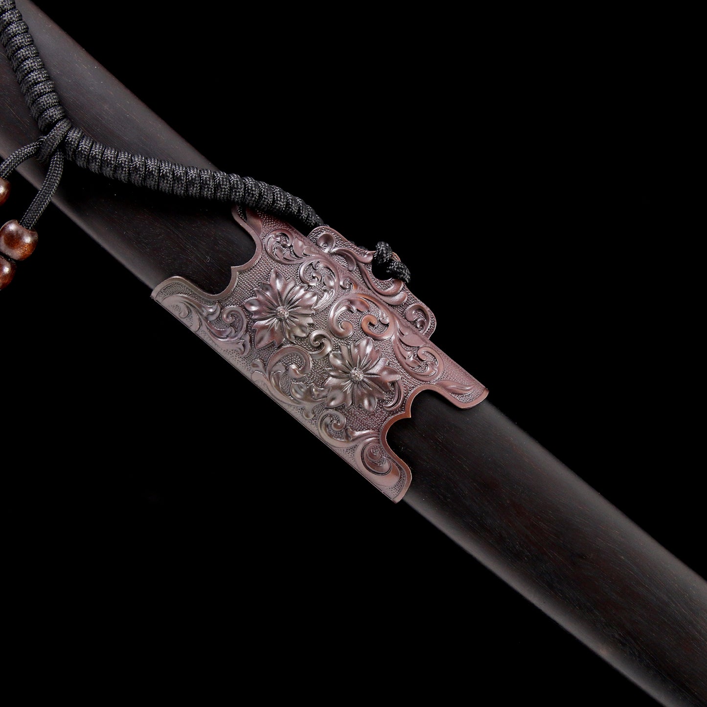 Traditional Qing Dynasty Sword - Chinese Qing Dao Sword with Red Damascus Steel Blade