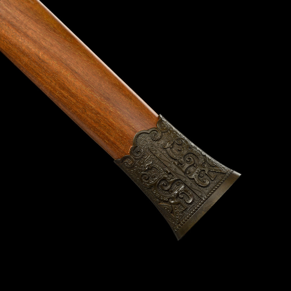 Traditional Chinese Sword - Damascus Steel Blade with Dragon Fittings