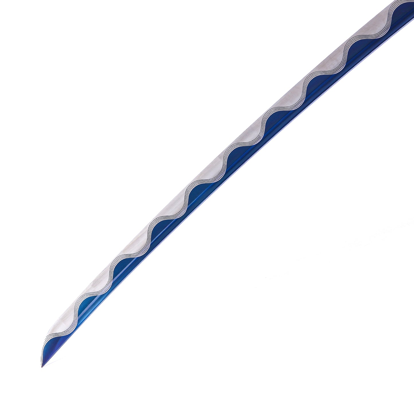 1060 High Carbon Steel Laser Blade Katana Real Japanese Samurai Sword